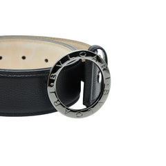 ブルガリ ブルガリブルガリ ロゴ バックルベルト 281920 ブラック レザー メンズ BVLGARI 【中古】