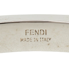 フェンディ カフ バングル ブラック シルバー メタル ウッド レディース FENDI 【中古】