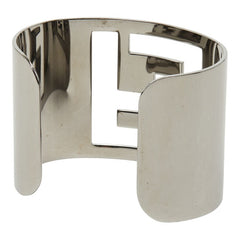 フェンディ FFロゴ カフ バングル シルバー メタル レディース FENDI 【中古】
