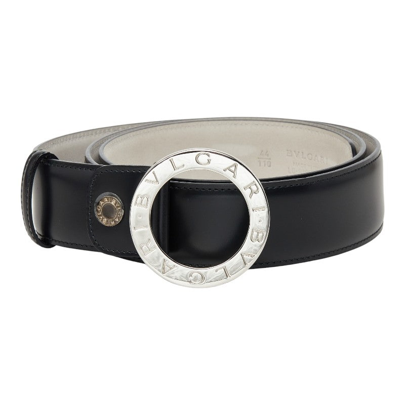 ブルガリ ブルガリブルガリ ベルト 110/44 ブラック レザー メンズ BVLGARI 【中古】