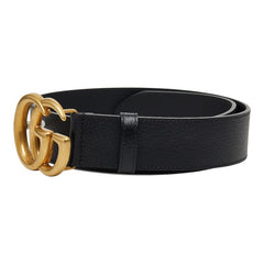 グッチ GGマーモント ベルト 70・28 480199 ブラック レザー レディース GUCCI 【中古】