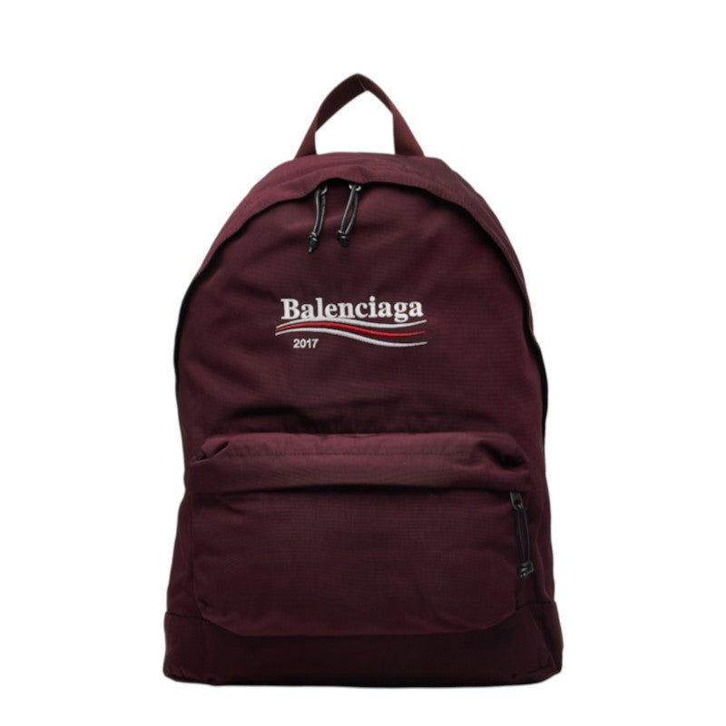 バレンシアガ リュック バックパック 459744 ワインレッド系 キャンバス レディース BALENCIAGA 【中古】