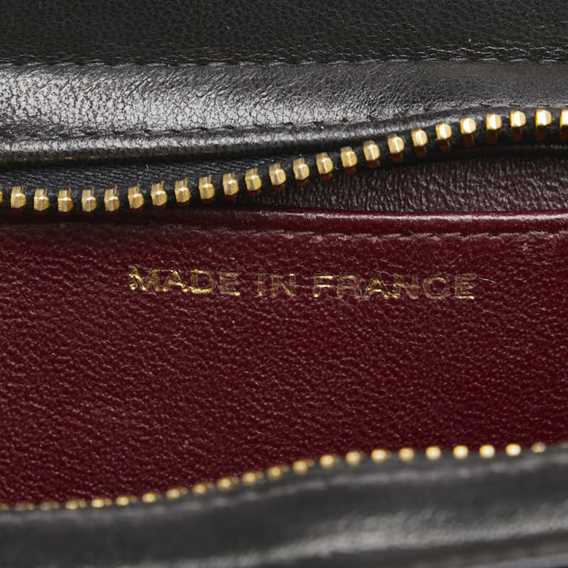 シャネル ココマーク クラッチバッグ ブラック ラムスキン レディース CHANEL 【中古】