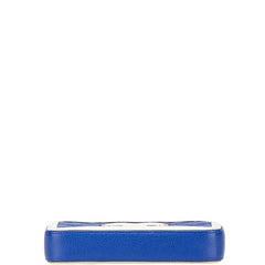 シャネル ココマーク トリコロール ショルダーバッグ ネイビー ホワイト キャビアスキン レディース CHANEL 【中古】