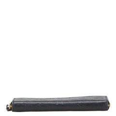 ルイ ヴィトン モノグラム アンプラント ポルトフォイユ クレマンス 長財布 M60171 ノワール ブラック レザー レディース LOUIS VUITTON 【中古】