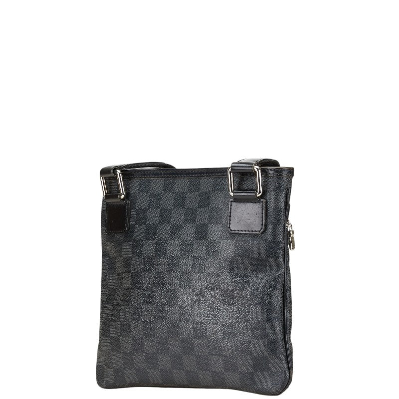 ルイ ヴィトン ダミエ グラフィット トマス 斜め掛け ショルダーバッグ N58028 ブラック PVC レザー レディース LOUIS VUITTON 【中古】