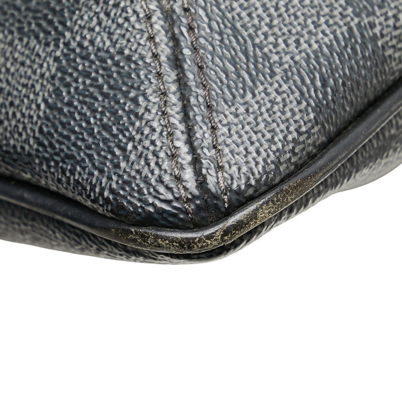 ルイ ヴィトン ダミエ グラフィット トマス 斜め掛け ショルダーバッグ N58028 ブラック PVC レザー レディース LOUIS VUITTON 【中古】