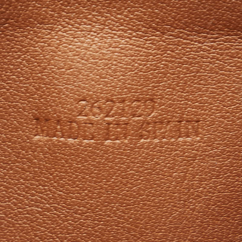 ロエベ アナグラム コインケース ベージュ レザー レディース LOEWE 【中古】