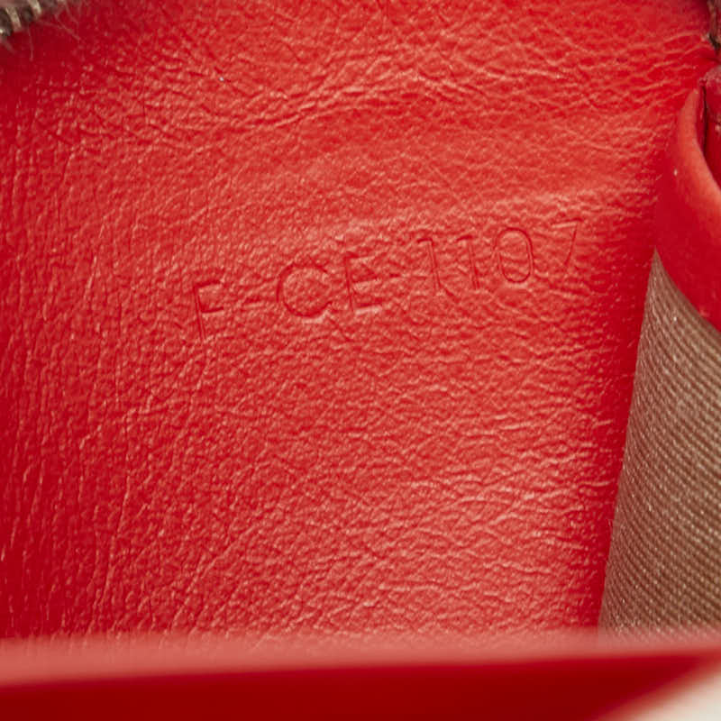 セリーヌ ロゴ 長財布 ブラウン レザー レディース CELINE 【中古】
