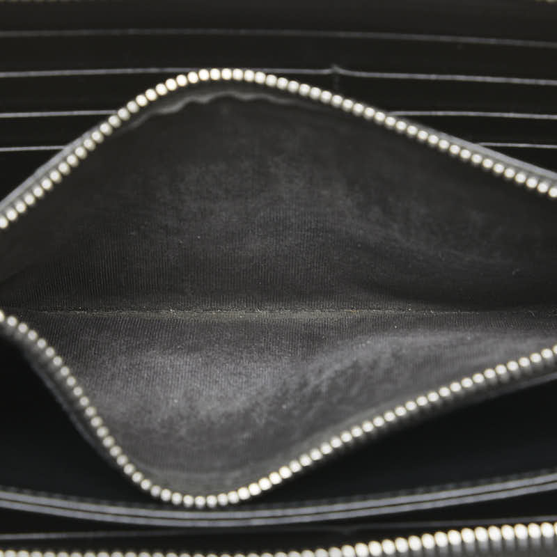 プラダ ロゴ サフィアーノ 長財布 ブラック レザー レディース PRADA 【中古】