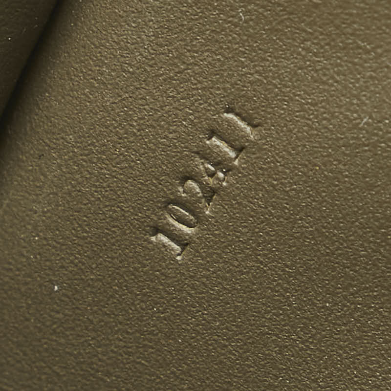 ロエベ スリム コンパクトウォレット 二つ折り財布 C779W73X01 カーキグリーン クラシックカーフ メンズ LOEWE 【中古】