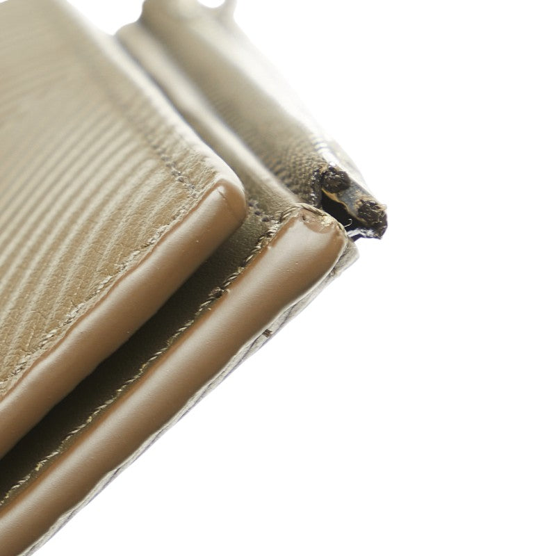 ロエベ スリム コンパクトウォレット 二つ折り財布 C779W73X01 カーキグリーン クラシックカーフ メンズ LOEWE 【中古】
