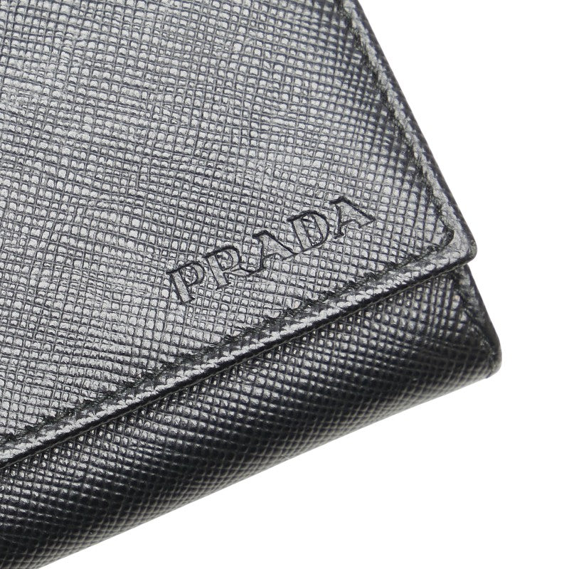 プラダ コインケース 小銭入れ 2M1287 ブラック サフィアーノ レザー メンズ PRADA 【中古】