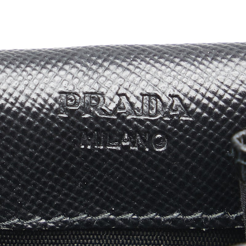 プラダ コインケース 小銭入れ 2M1287 ブラック サフィアーノ レザー メンズ PRADA 【中古】