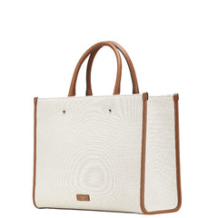 ジミーチュウ アヴェニュー ハンドバッグ ショルダーバッグ 2WAY ベージュ ブラウン キャンバス レザー レディース JIMMY CHOO 【中古】