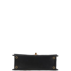 シャネル マトラッセ 台形 斜め掛け チェーン ショルダーバッグ ブラック ラムスキン レディース CHANEL 【中古】