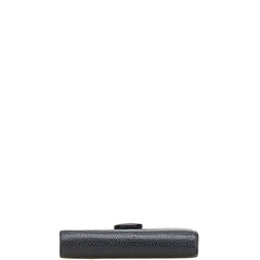 シャネル ココマーク がま口 二つ折り財布 ブラック キャビアスキン レディース CHANEL 【中古】
