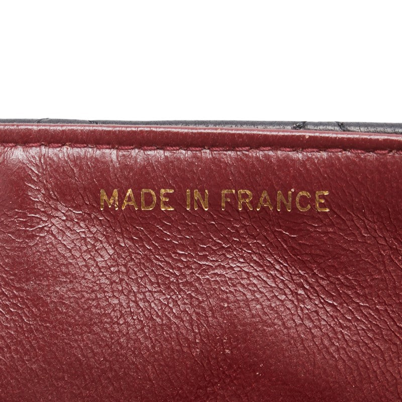 シャネル マトラッセ ココマーク ハンドバッグ ブラック ラムスキン レディース CHANEL 【中古】