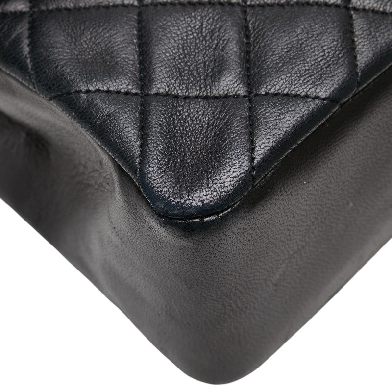 シャネル マトラッセ ココマーク ハンドバッグ ブラック ラムスキン レディース CHANEL 【中古】