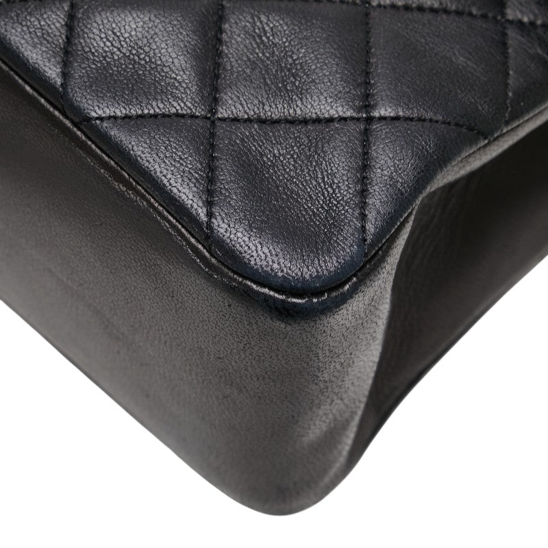 シャネル マトラッセ ココマーク ハンドバッグ ブラック ラムスキン レディース CHANEL 【中古】