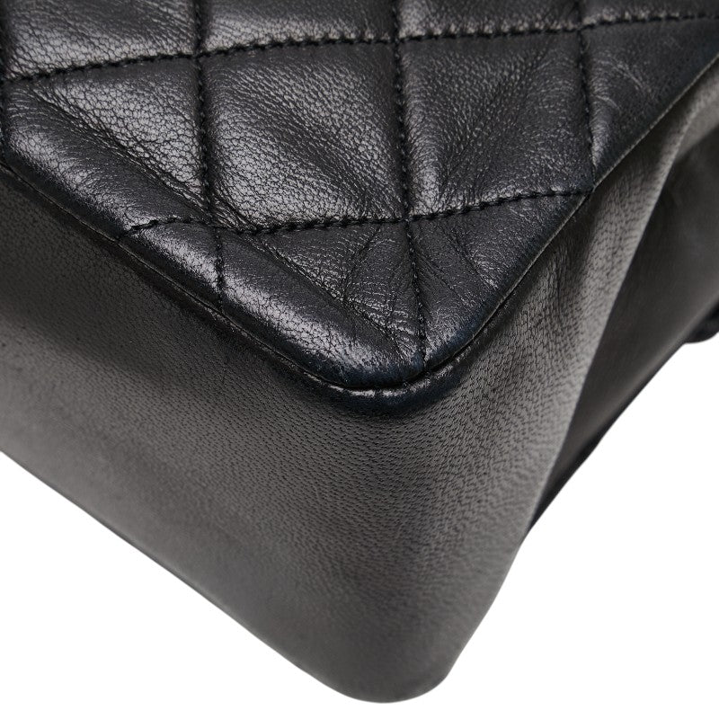 シャネル マトラッセ ココマーク ハンドバッグ ブラック ラムスキン レディース CHANEL 【中古】