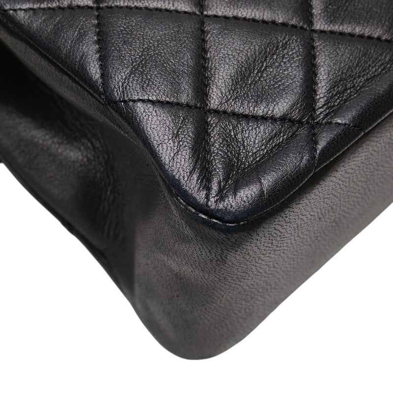 シャネル マトラッセ ココマーク ハンドバッグ ブラック ラムスキン レディース CHANEL 【中古】
