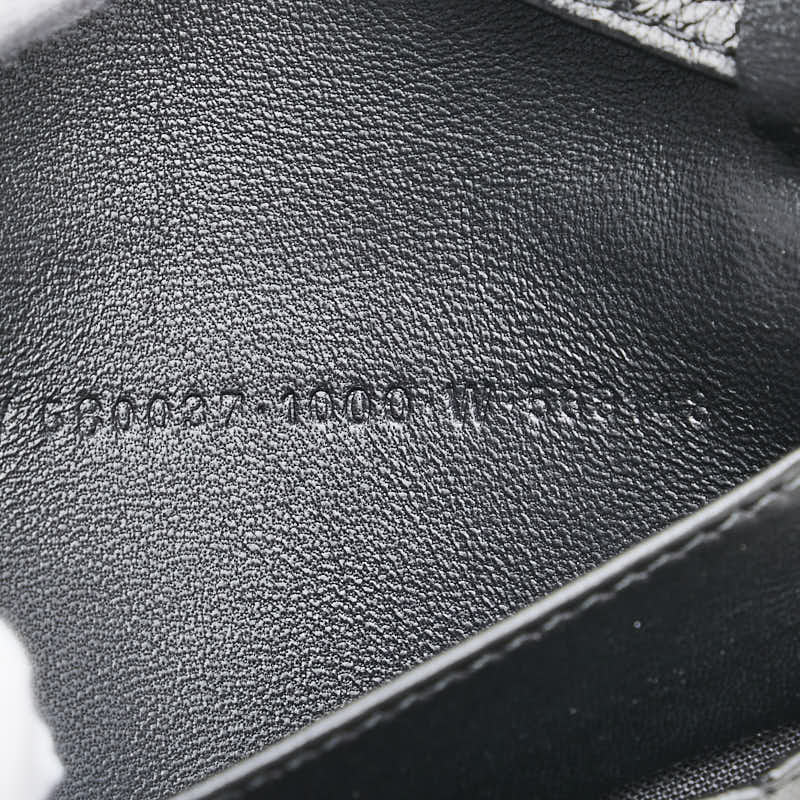 バレンシアガ Bロゴ 三つ折り財布 580037 ブラック レザー メンズ BALENCIAGA 【中古】