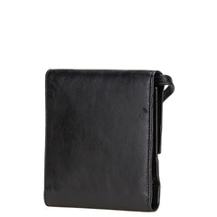 バレンシアガ Bロゴ 三つ折り財布 580037 ブラック レザー メンズ BALENCIAGA 【中古】