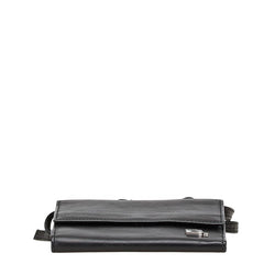 バレンシアガ Bロゴ 三つ折り財布 580037 ブラック レザー メンズ BALENCIAGA 【中古】