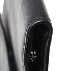 バレンシアガ Bロゴ 三つ折り財布 580037 ブラック レザー メンズ BALENCIAGA 【中古】