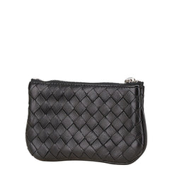 ボッテガヴェネタ イントレチャート コインケース ブラック レザー メンズ BOTTEGAVENETA 【中古】