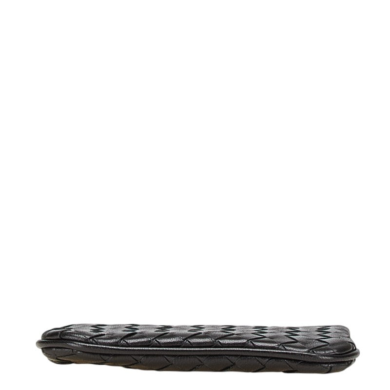 ボッテガヴェネタ イントレチャート コインケース ブラック レザー メンズ BOTTEGAVENETA 【中古】