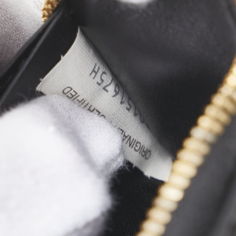 ボッテガヴェネタ イントレチャート コンパクト財布 ブラック レザー メンズ BOTTEGAVENETA 【中古】