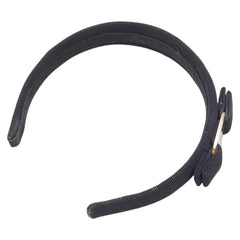 サルヴァトーレフェラガモ ヴァラリボン カチューシャ ヘアアクセサリー ネイビー キャンバス レディース Salvatore Ferragamo 【中古】