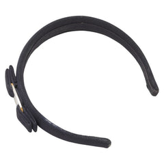 サルヴァトーレフェラガモ ヴァラリボン カチューシャ ヘアアクセサリー ネイビー キャンバス レディース Salvatore Ferragamo 【中古】