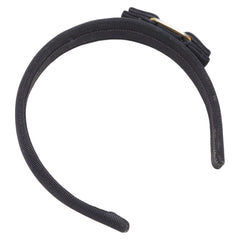 サルヴァトーレフェラガモ ヴァラリボン カチューシャ ヘアアクセサリー ネイビー キャンバス レディース Salvatore Ferragamo 【中古】