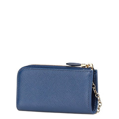 プラダ コインケース キーケース ブルー レザー レディース PRADA 【中古】