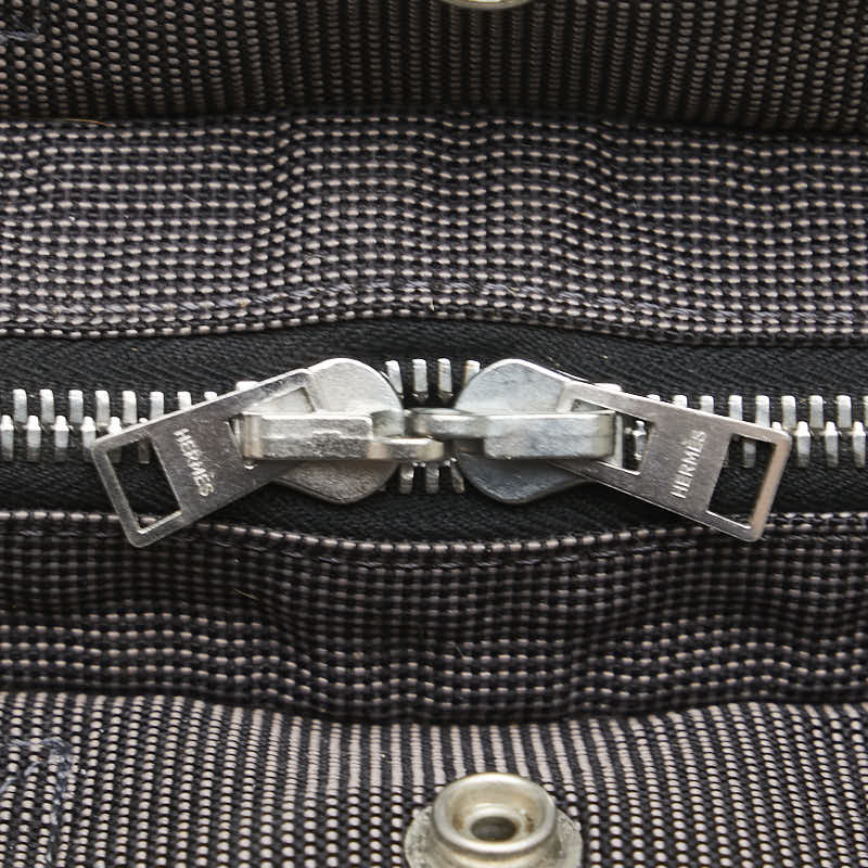 エルメス エールライン トートPM ハンドバッグ トートバッグ グレー キャンバス レディース HERMES 【中古】