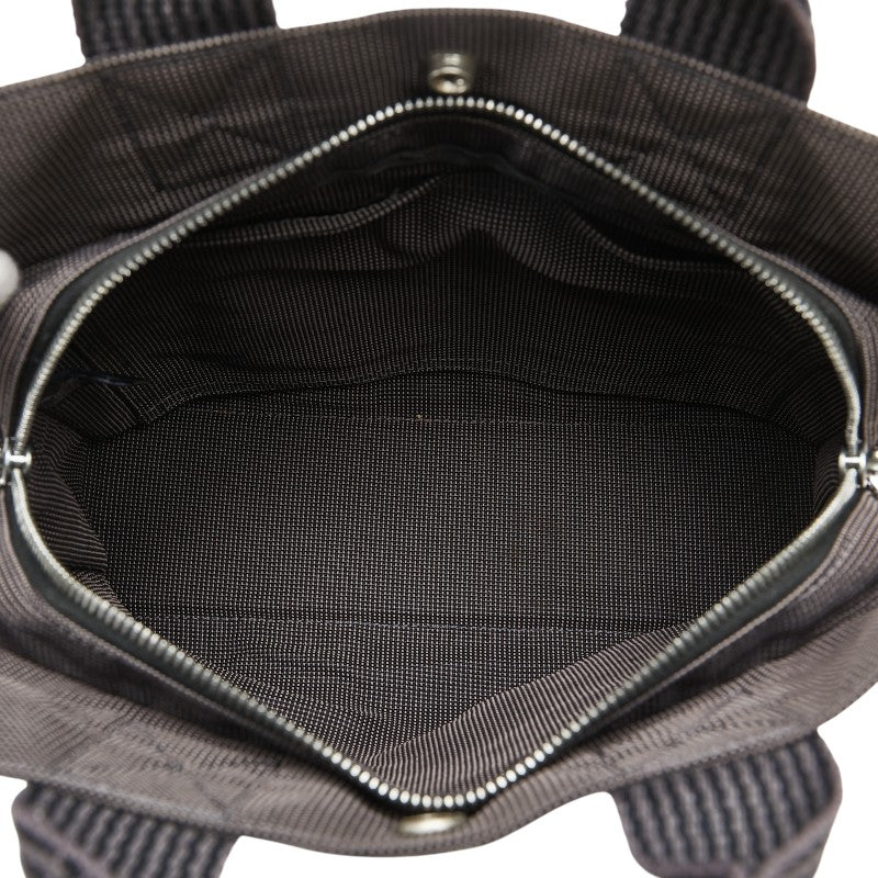 エルメス エールライン トートPM ハンドバッグ トートバッグ グレー キャンバス レディース HERMES 【中古】