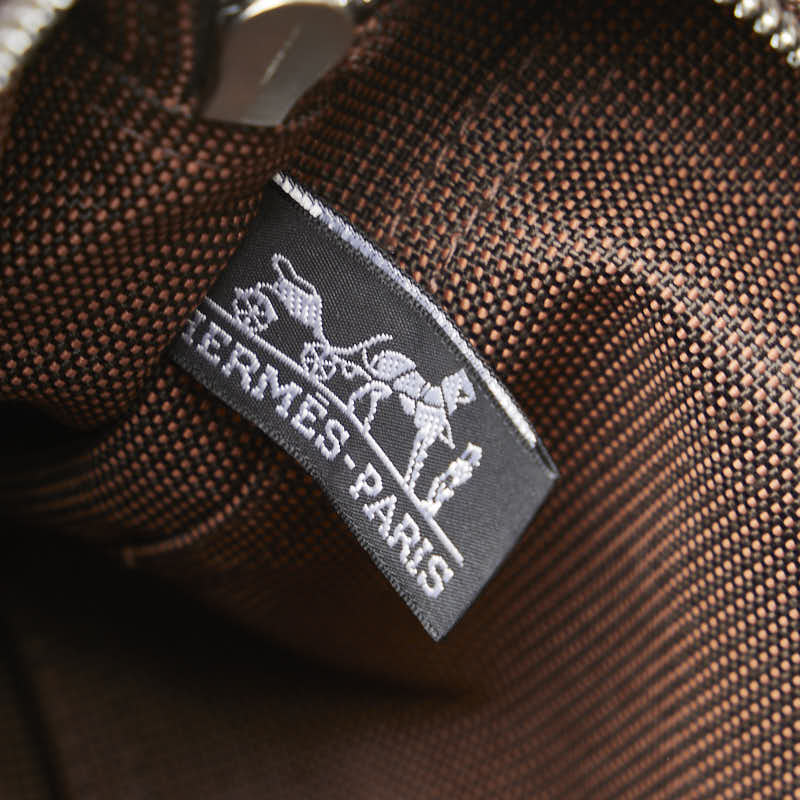 エルメス エールライン トートPM ハンドバッグ トートバッグ ブラウン キャンバス レディース HERMES 【中古】