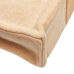 エルメス ニューフールトゥPM ハンドバッグ トートバッグ オレンジ キャンバス レディース HERMES 【中古】