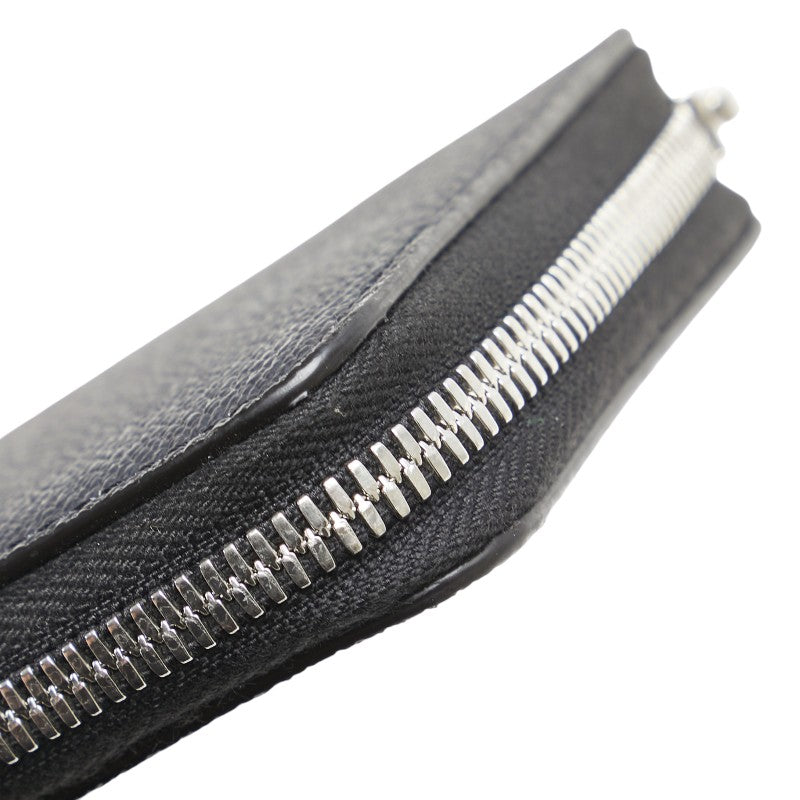 ベルルッティ シグネチャー イタウバ ラウンドファスナー 長財布 ブラック ブラウン PVC レザー メンズ Berluti 【中古】
