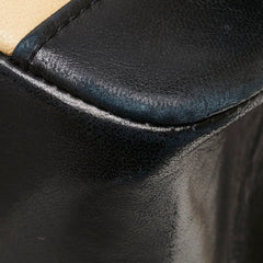 シャネル マドモアゼル ココマーク シングルフラップ チェーン ショルダーバッグ ベージュ ブラック ラムスキン レディース CHANEL 【中古】