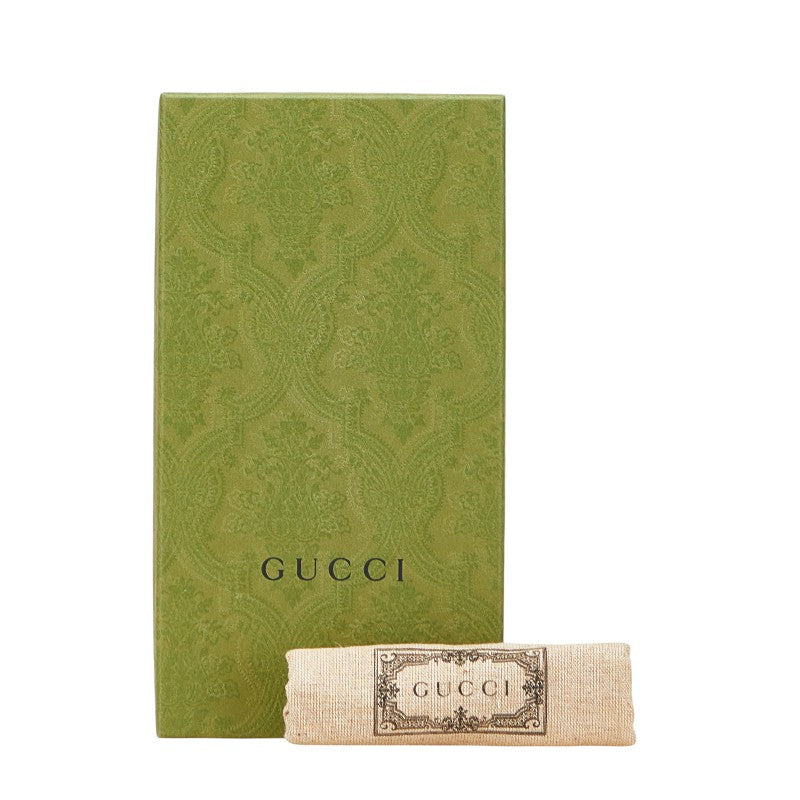 グッチ GGマーモント ラウンドファスナー 長財布 456117 ベージュ レザー PVC レディース GUCCI 【中古】