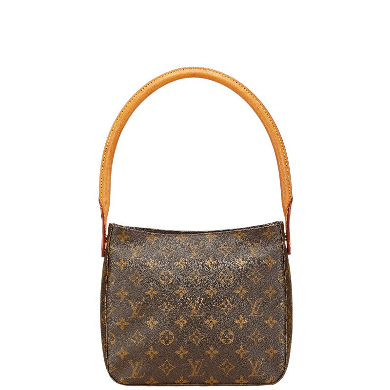 ルイ ヴィトン モノグラム ルーピングMM ショルダーバッグ ハンドバッグ M51146 ブラウン PVC レザー レディース LOUIS VUITTON 【中古】