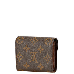 ルイ ヴィトン モノグラム ポルトフォイユ エレーヌ 三つ折り財布 M60253 ブラウン PVC レザー レディース LOUIS VUITTON 【中古】