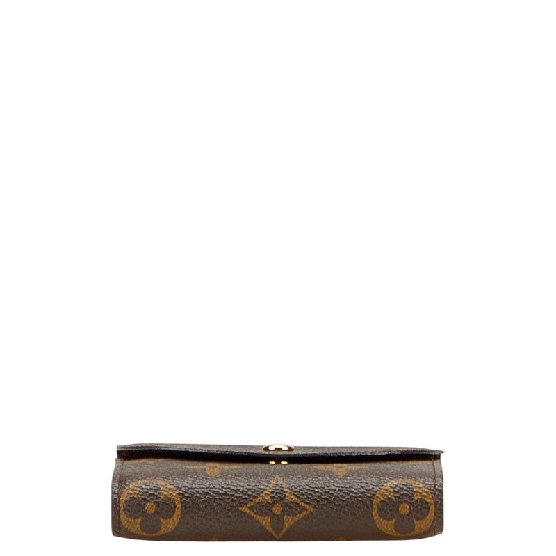 ルイ ヴィトン モノグラム ポルトフォイユ エレーヌ 三つ折り財布 M60253 ブラウン PVC レザー レディース LOUIS VUITTON 【中古】