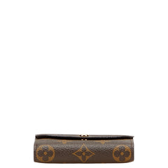 ルイ ヴィトン モノグラム ポルトフォイユ エレーヌ 三つ折り財布 M60253 ブラウン PVC レザー レディース LOUIS VUITTON 【中古】
