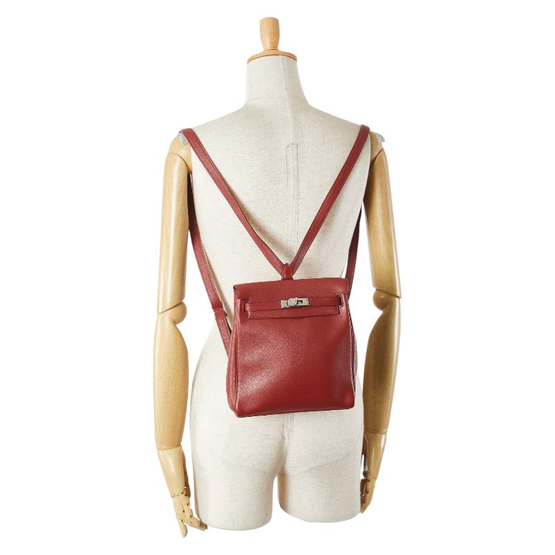 エルメス ケリーアドPM リュック バックパック レッド系 ヴォースイフト レディース HERMES 【中古】