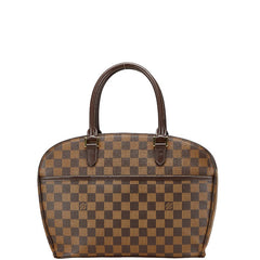 ルイ ヴィトン ダミエ サリア オリゾンタル ハンドバッグ N51282 ブラウン PVC レザー レディース LOUIS VUITTON 【中古】